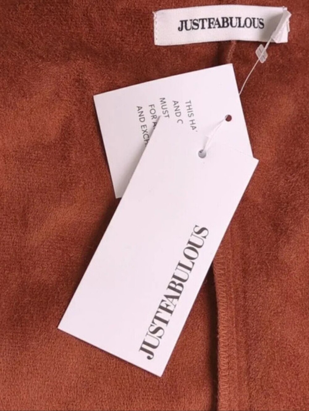 Just Fab Vegan Leather Open Front Jacket - Picture 8 of 10